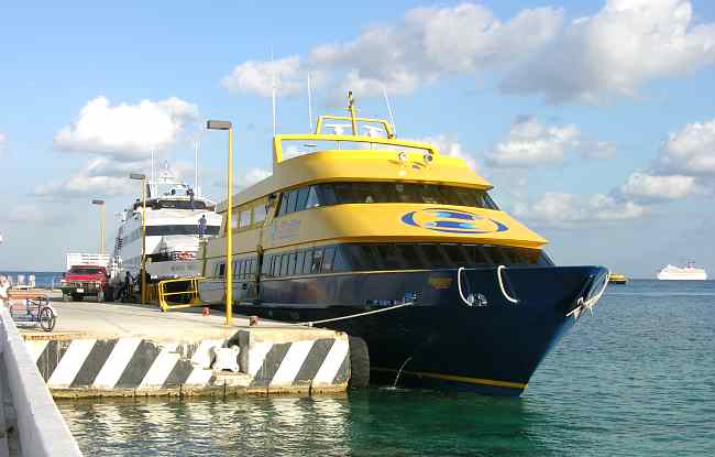 Ferry between Playa del Carmen and Cozumel