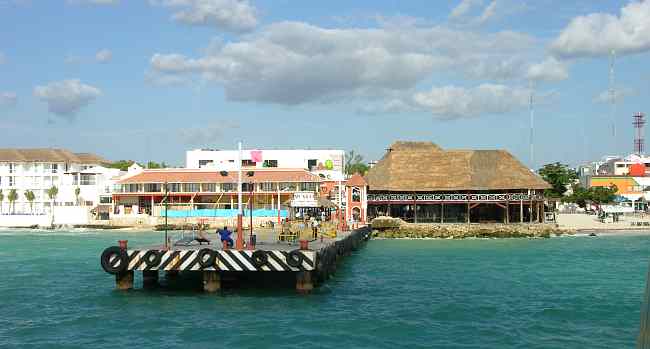 Playa del Carmen ferry pier.