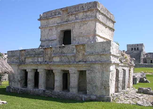Temple of the Frescoes at Tulum, Mexico