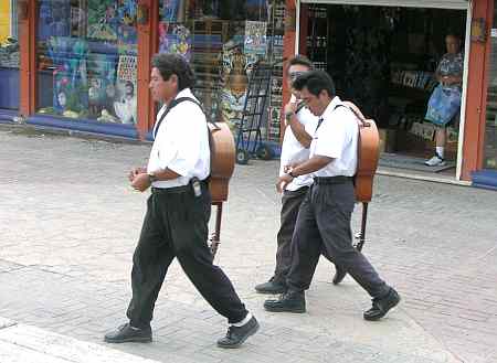 Trio of guitar players on Cozumel