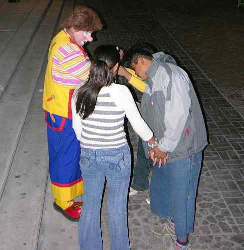 Street Clown on San Miguel del Cozumel