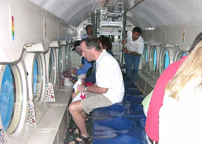 Inside the Atlantis submarine