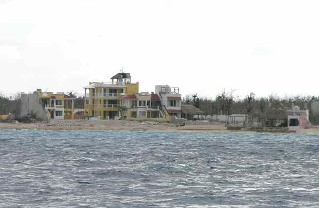 Hurricane damage Cozumel hotel