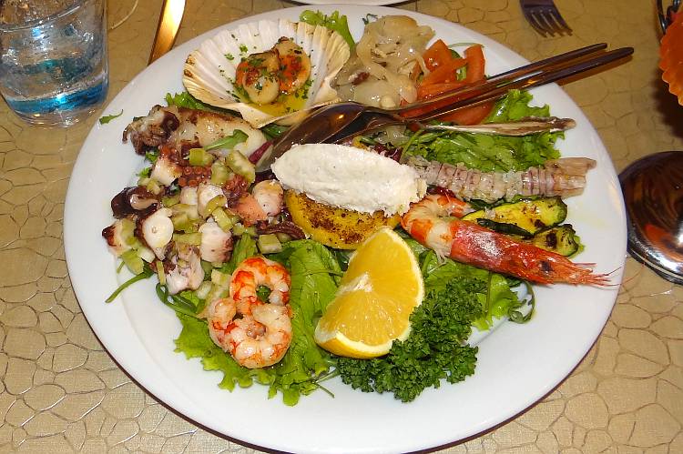 assorted fish appetizer