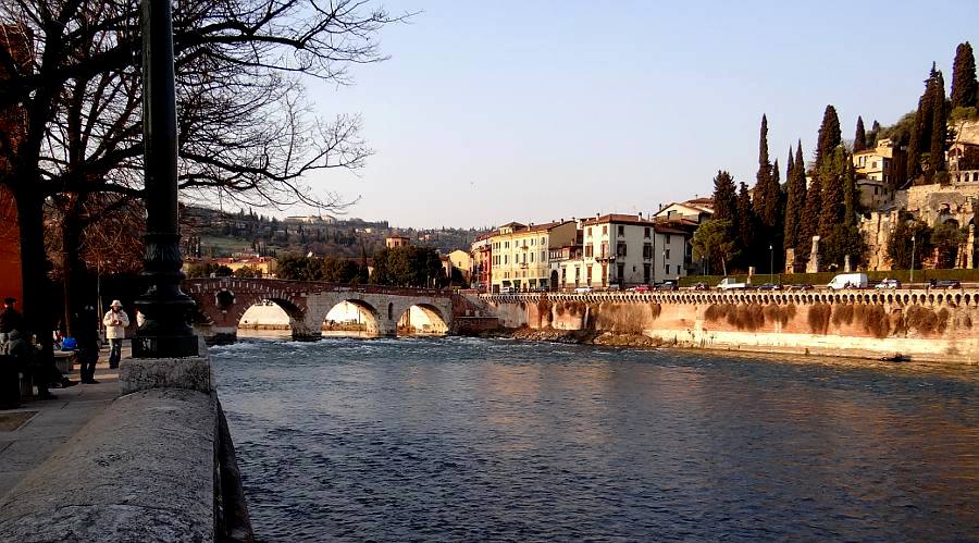 Ponte Pietra bridge - Verona, Italy