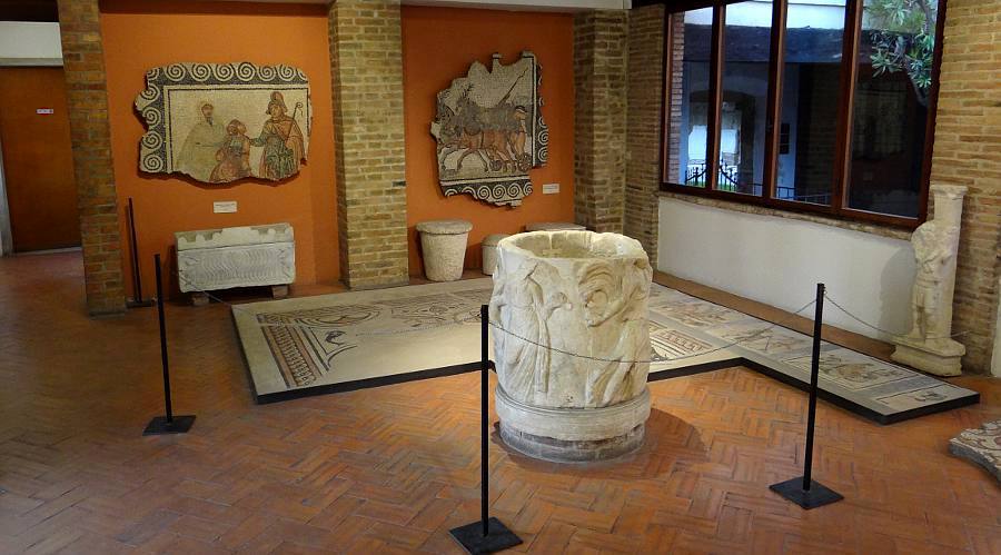 Roman artefacts Verona, Italy