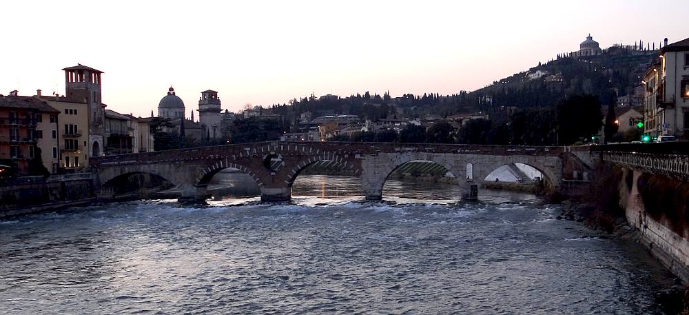 Ponte Pietra bridge - Verona, Italy