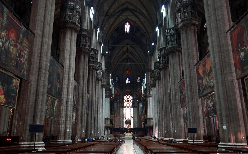 Milan Cathedral Nave and holy nail