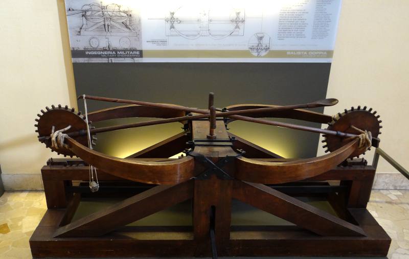 Leonardo da Vinci catapult model