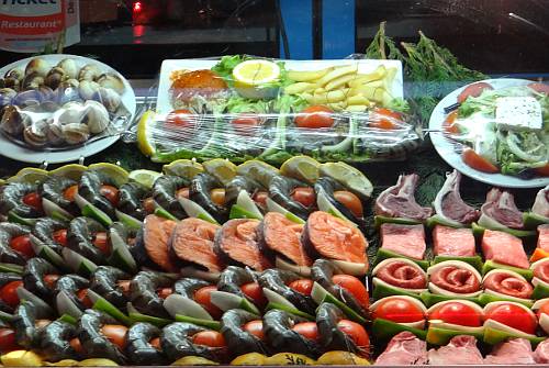 Latin Quarter window food display