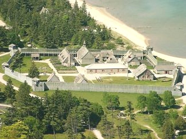 Fort Michilimackinac from the air