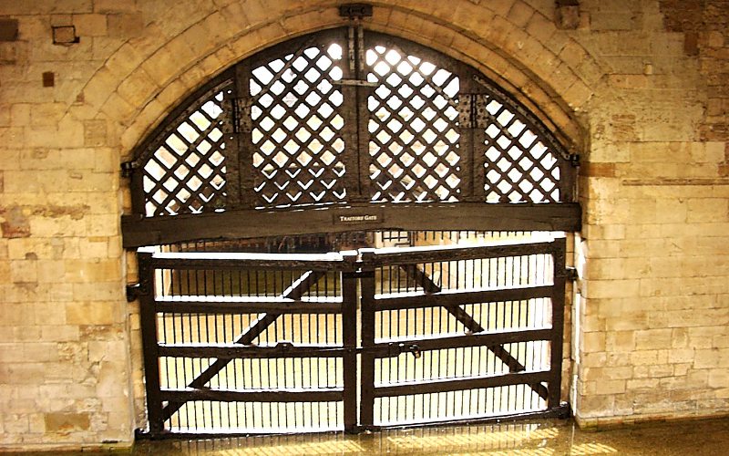 Traitor's gate at the Tower of London
