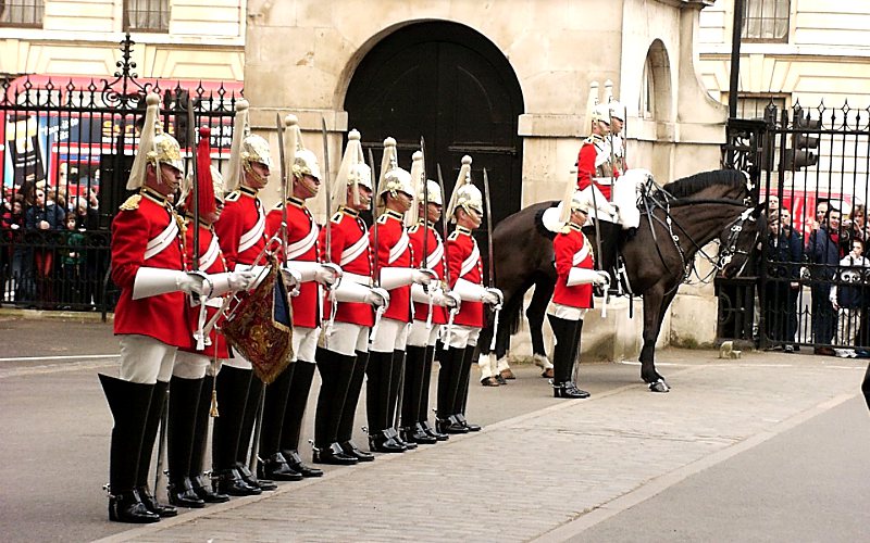 Dismount of the Horse Guards - London