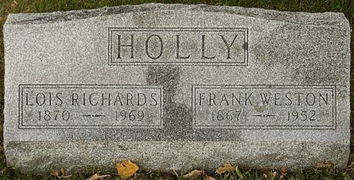 Lois Richards Holly  Frank Weston Holly