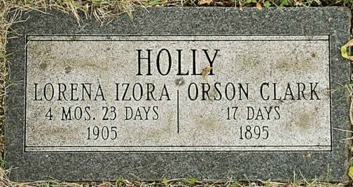 Lorena Izora Holly   Orson Clark Holly