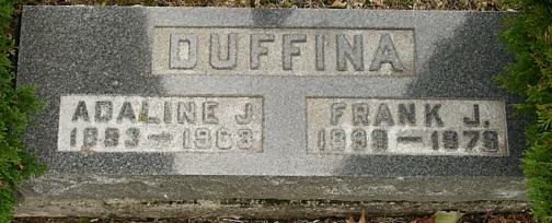 Adaline J Duffina    Frank J. Duffina