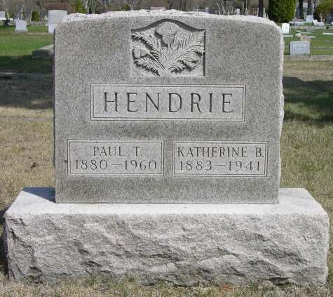 Paul T. Hendrie, Katherine B. Hendrie