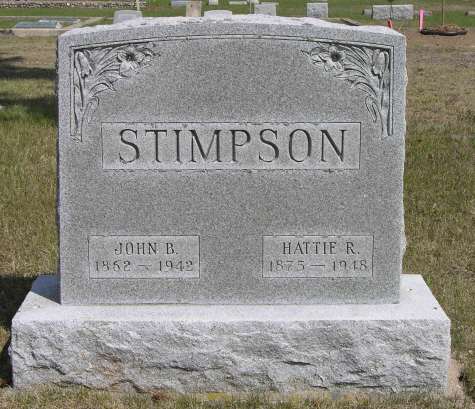 John B. Stimpson, Hattie R. Stimpson