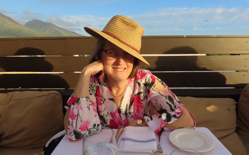 Linda Stokes at Fleetwood's on Front St. rooftop bar