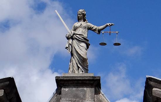 Justice sculpture at Dublin Castle