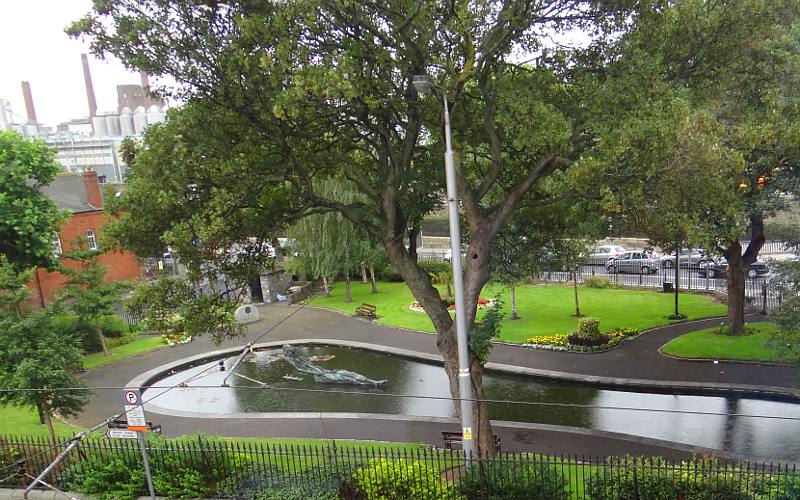 View from our room at the Ashling Hotel in Dublin