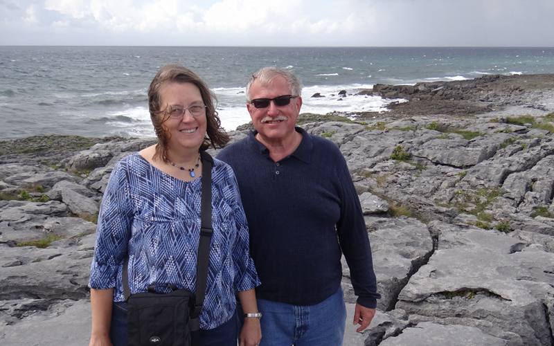 Linda Stokes and Keith Stokes in The Burren