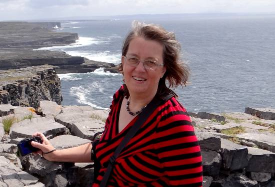 Linda Stokes at Dun Aengus