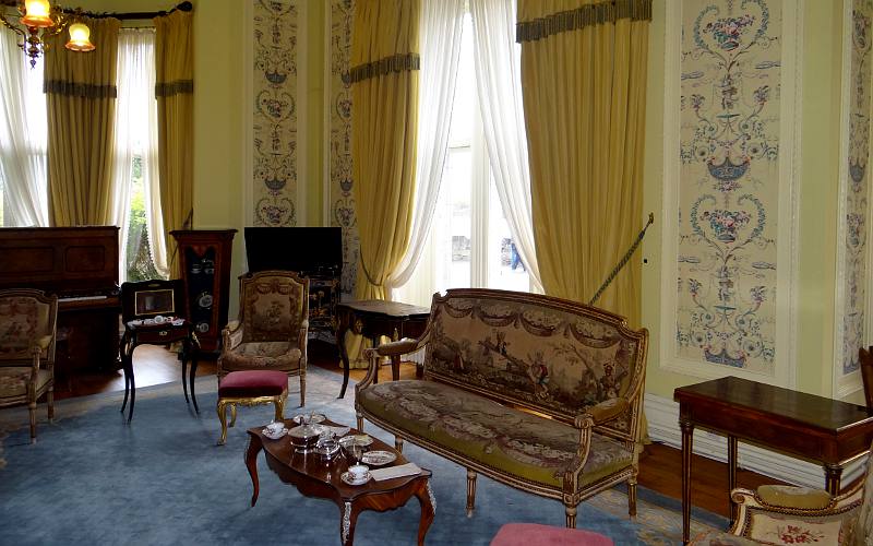 drawing room at Kylemore Abbey