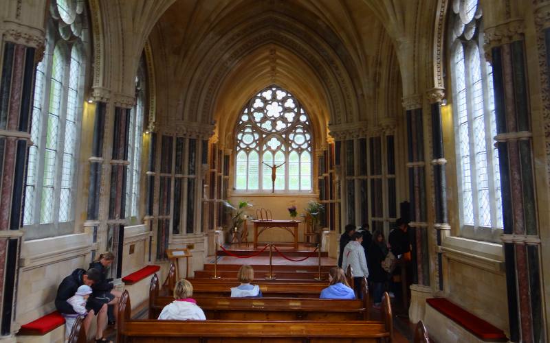 Kylemore Abbey Gothic Church nave