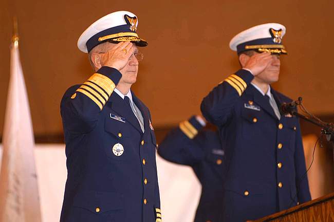 Admiral Collins, Commander Knight - US Coast Guard