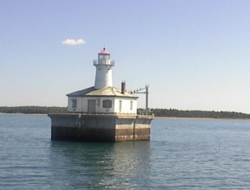 Fourteen Foot Shoal Light (1930) one of the first automated lights, was run from Poe