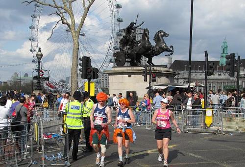 Finishing the London Marathon