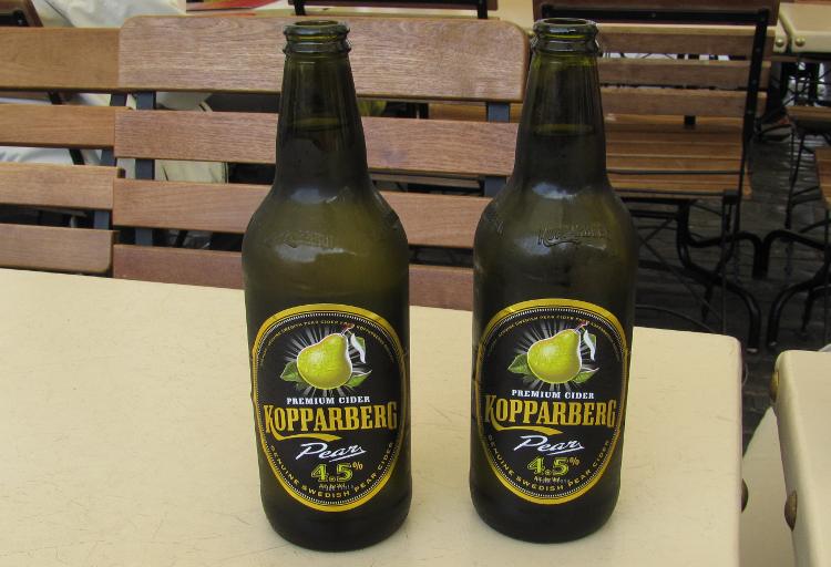 bottles of Kopparberg cider