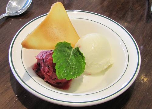 Sorbet at Gilbey's Bar and Restaurant in Eaton