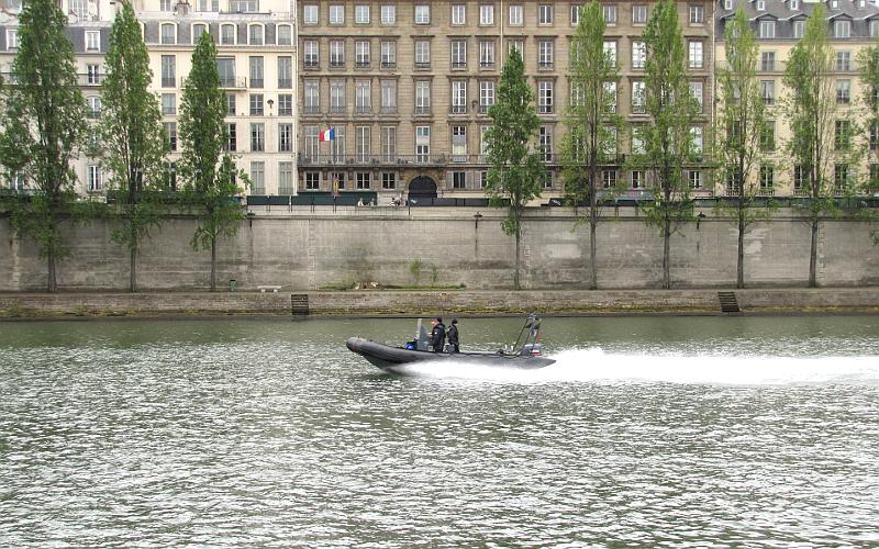 Marine Patrol Paris Police Boat France
