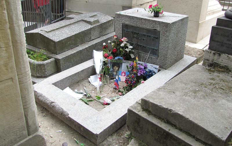 Jim Morrison's Grave - Pere Lachaise Cemeter