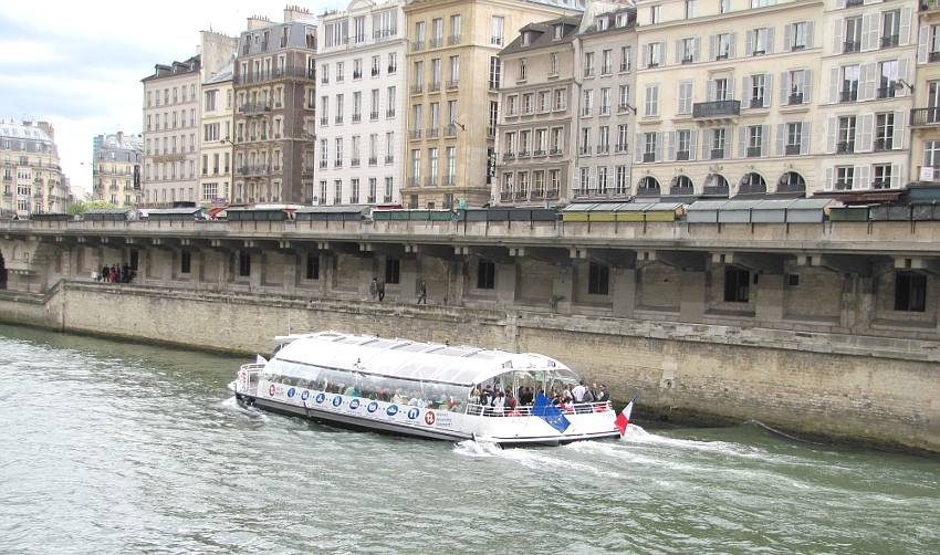 Batobus boat on the Seine River in Paris