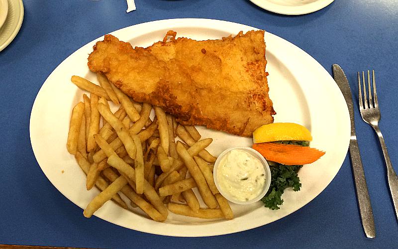 Whitefish dinner at Darrow's Famil Restaurant - Mackinaw City
