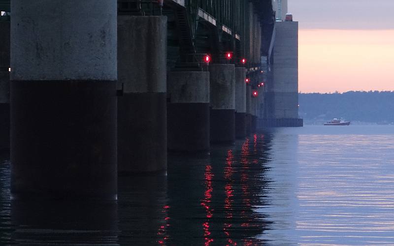 Mackinac Bridge piers