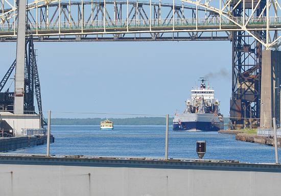 Capt. Henry Jackman approaches the Soo Locks