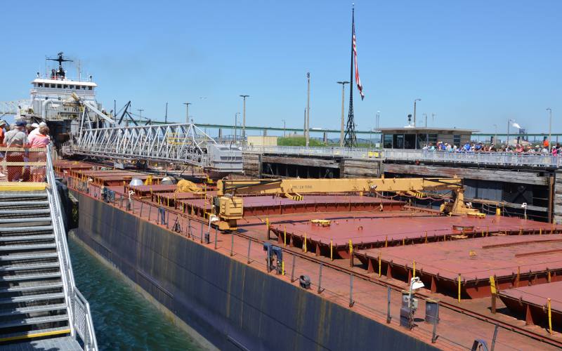 Freighter Capt. Henry Jackman in the Soo Locks
