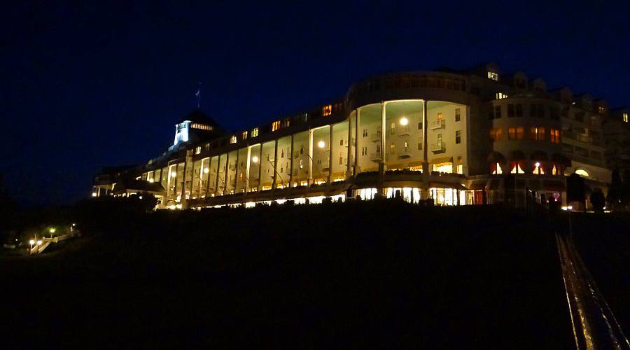 Grand Hotel at night - Mackianc Island, Michigan