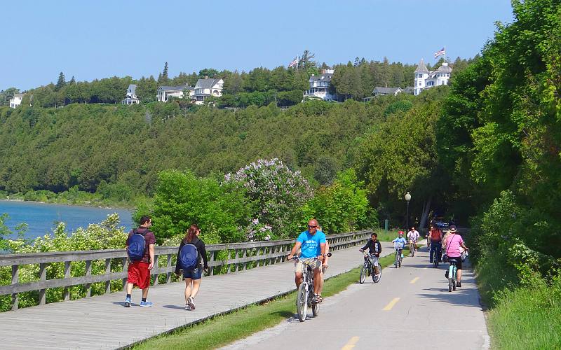 Mackinac Island bicycling