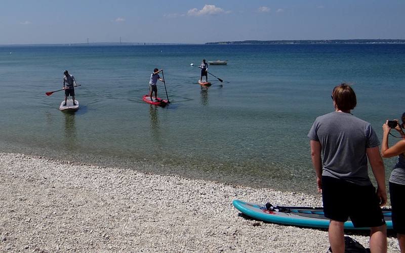 Stand Up Paddleboarding at Mackinac Island