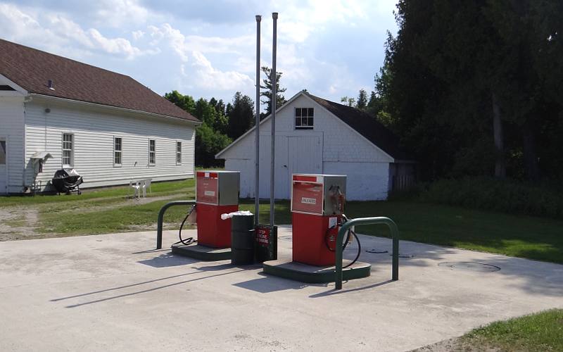 Mackinac Island gas pumps