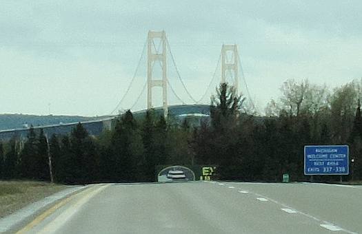 Mackinac Bridge in northern Michigan