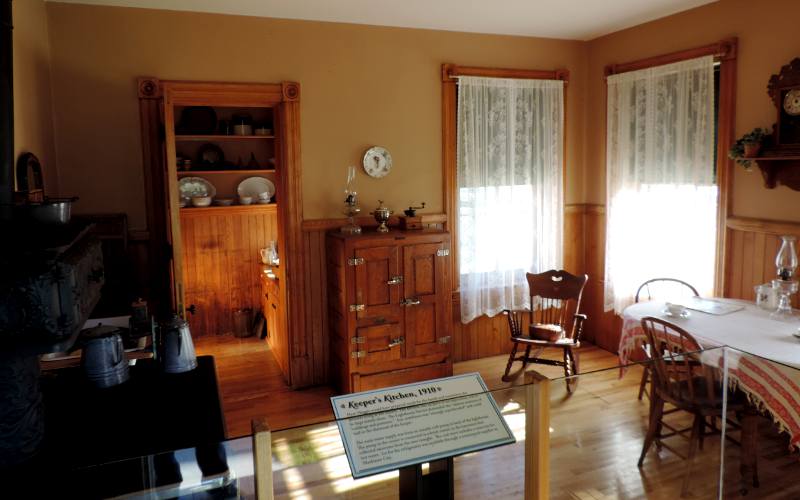 Old Mackinac Point Lighthouse kitchen - Mackinaw City.