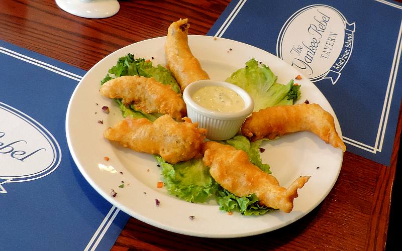 whitefish bites at the Yankee Rebel Tavern