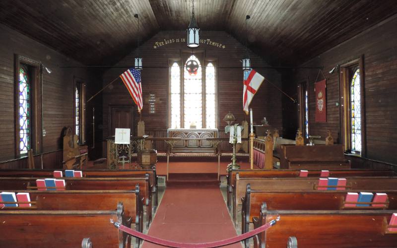 Trinity Episcopal Church interior - Mackinac Island, Michgan