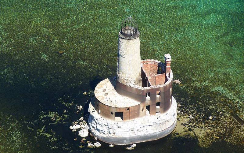 Waugoshance Lighthouse near Wilderness State Park